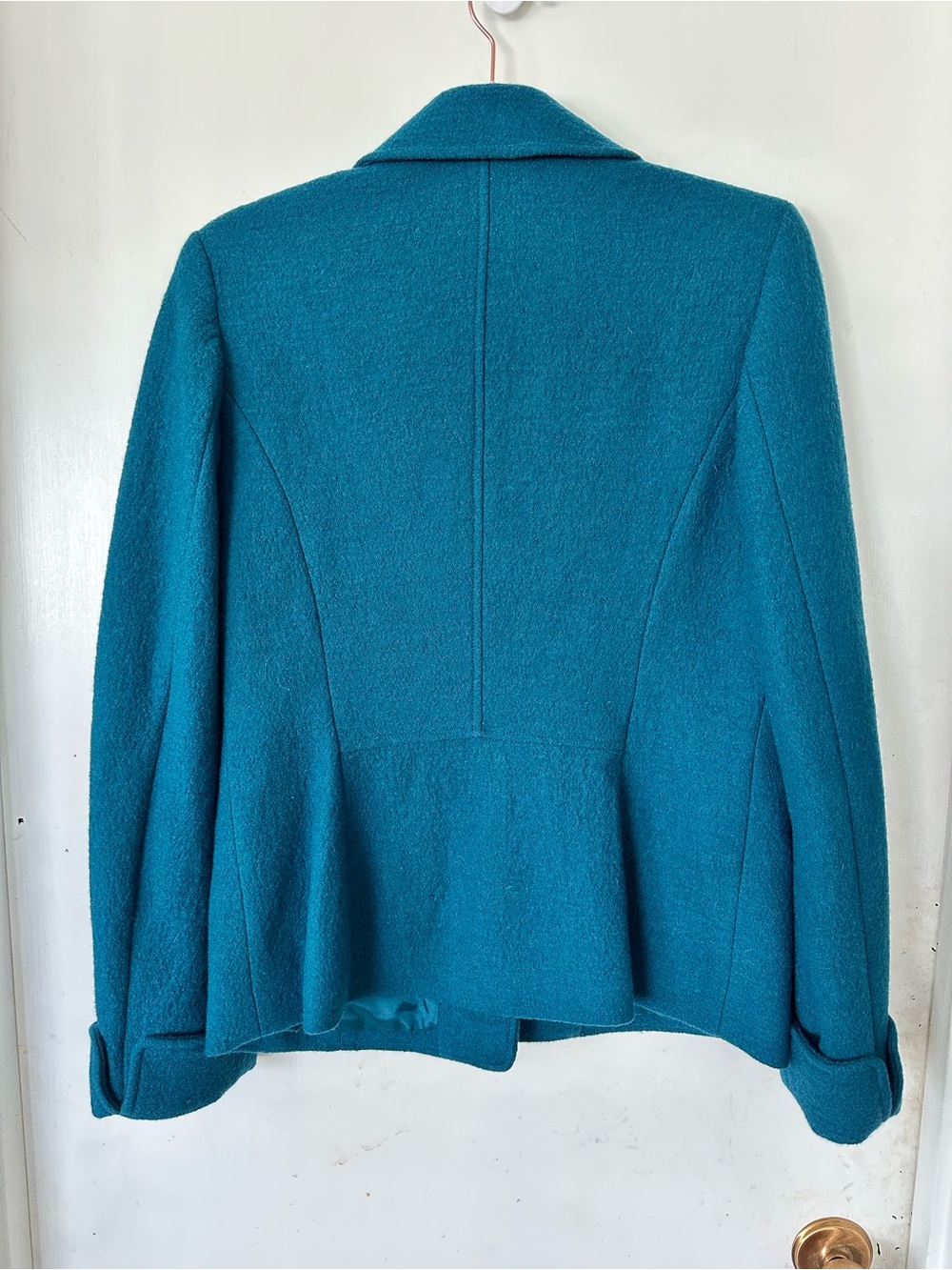 NWOT Pendleton Teal Button Up Jacket 100% Virgin Wool Size Small - Picture 5 of 5